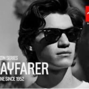 Unisex RAY-BAN Sunglasses, ORIGINAL WAYFARER | Polished Black/Tan